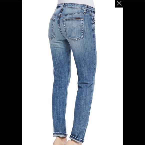 Joe's Jeans Gessa Blue Distressed Slouched Slim Denim Jean KSYGSA5547 EUC Sz 28 - Picture 3 of 10